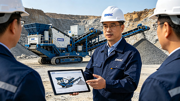 Crushing plant supporting infrastructure construction