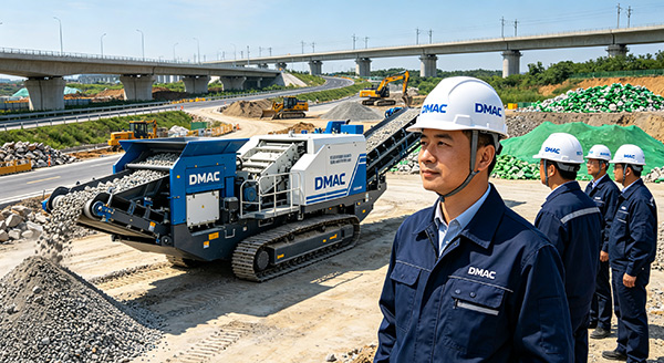 Road building and bridge construction with aggregates